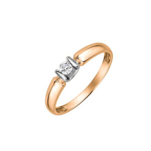 Помолвочное кольцо с бриллиантом