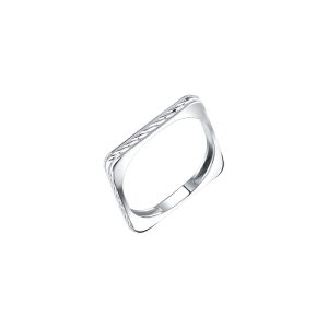 Серебряное квадратное кольцо